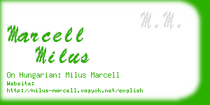 marcell milus business card